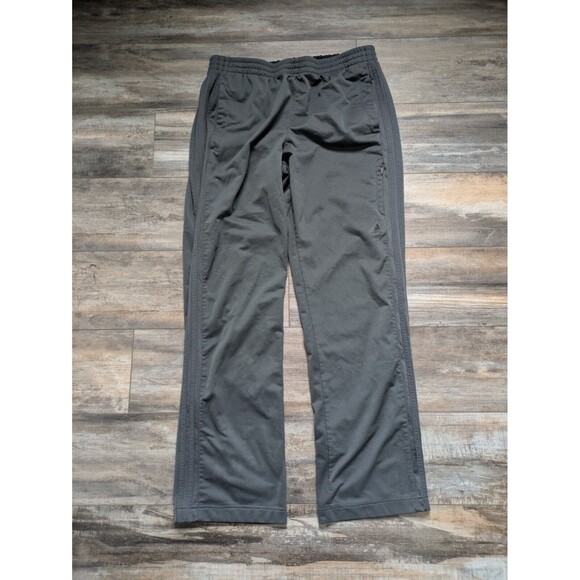 Adidas Track Pants Men's XL Dark Gray Sweatpants 32" Inseam 3 Stripes - Picture 1 of 6